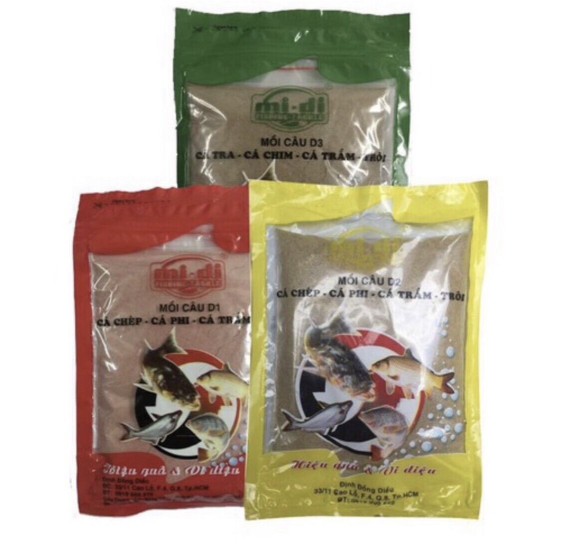 Combo mồi cám D1 D2 D3