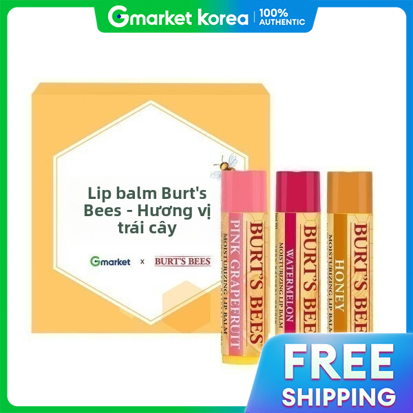 Burt's Bees | Burt's Bees X G마켓 독점 립밤 세트 4.25g x3 Bộ dưỡng môi Burt's Bees X Gmarket độc quyền 4.25g