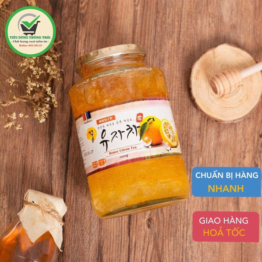 Mật ong chanh đào hàn quốc 1kg