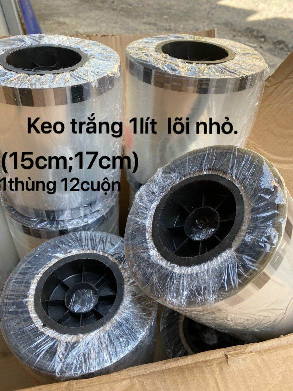 Cuộn màng ép ly nhựa PP 1 lít trong suốt (khổ màng 150mm). Chuyên dùng cho trà tắc, trà sữa, nước mía xô, bắp rang bơ, bánh tráng trộn, bánh kẹo, hoa quả sấy