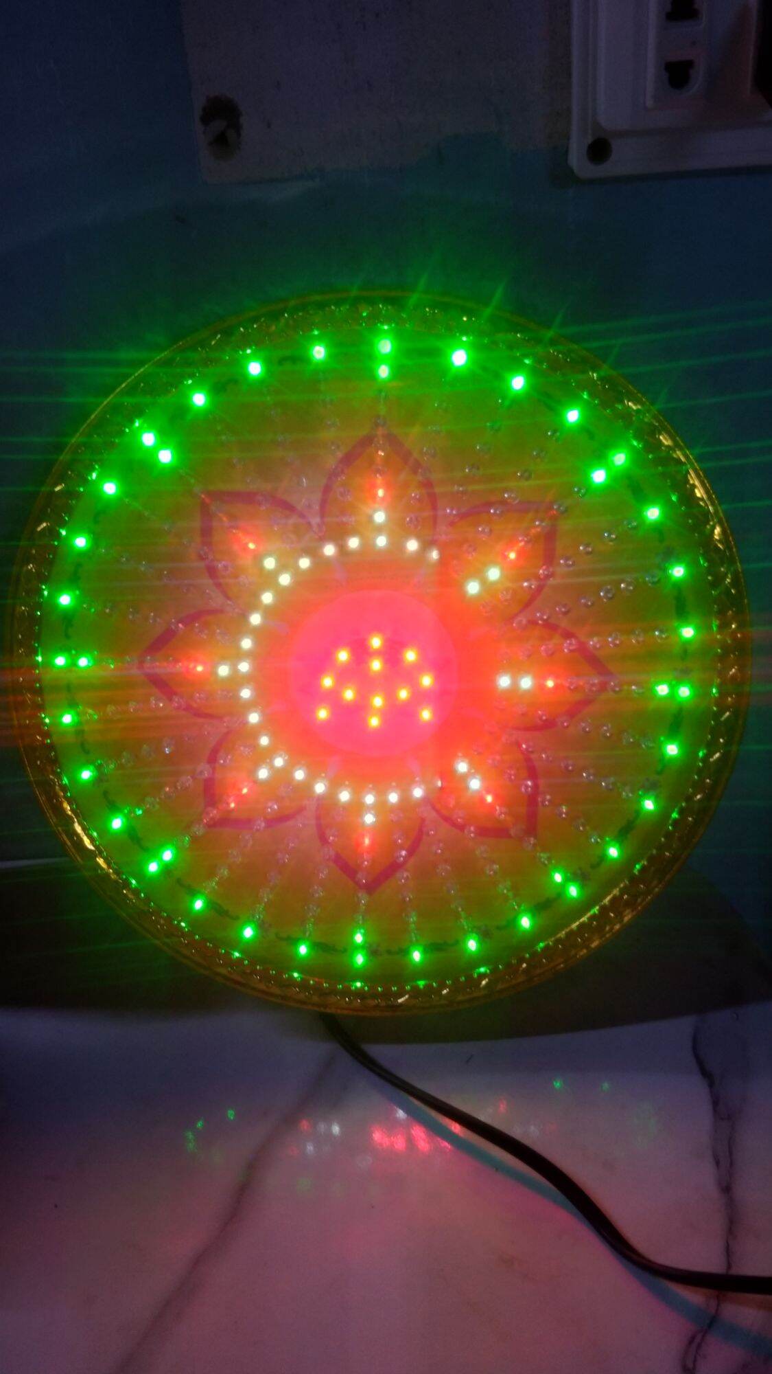 [FREESHIP] HÀO QUANG  Led hoa sen 25Cm