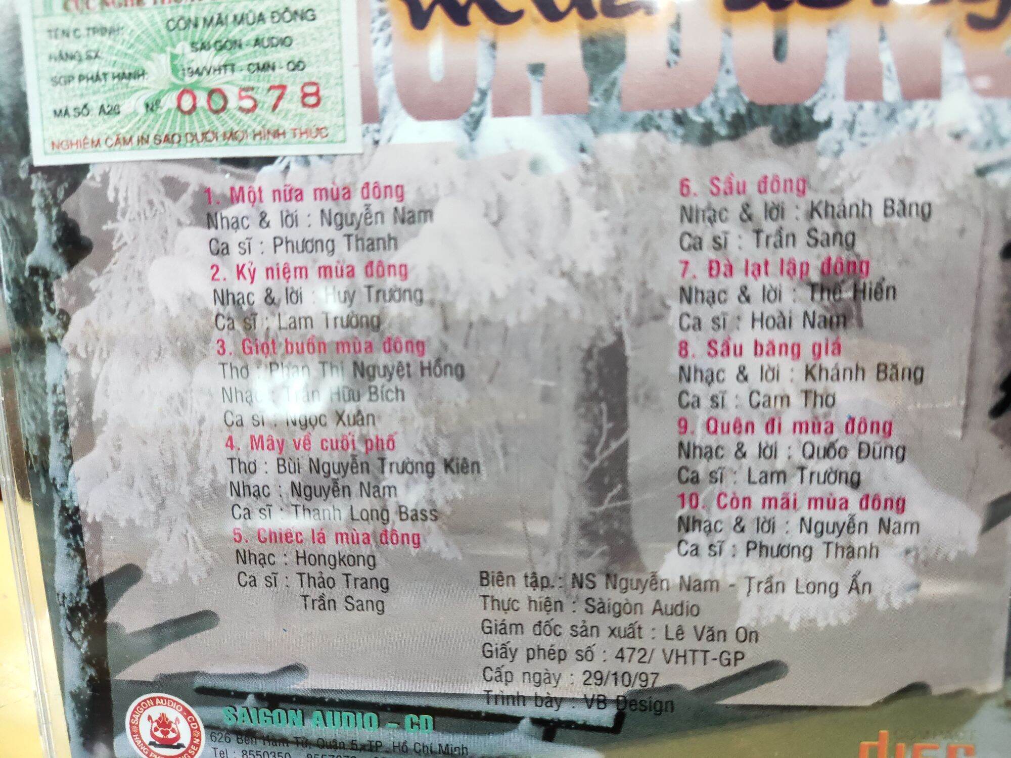 CD Còn mãi mùa đông