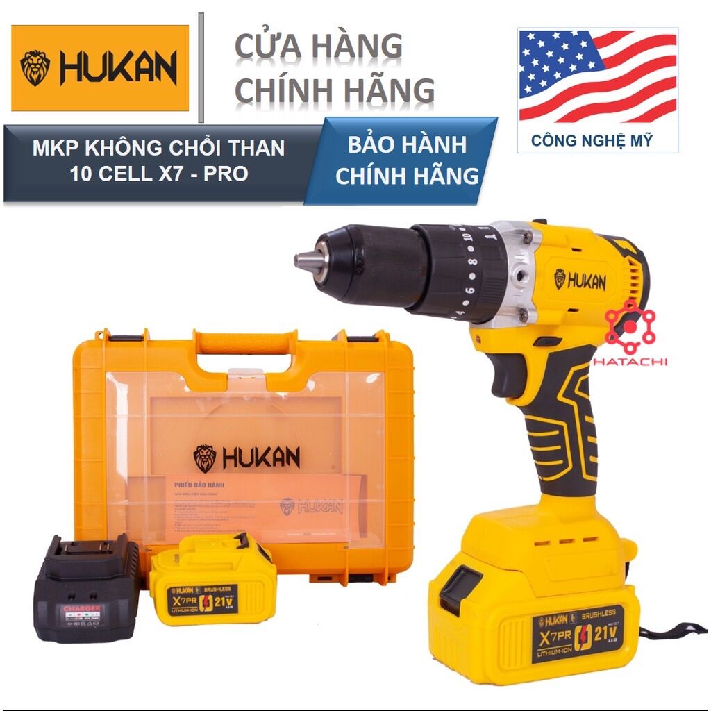 Máy khoan pin Hukan
