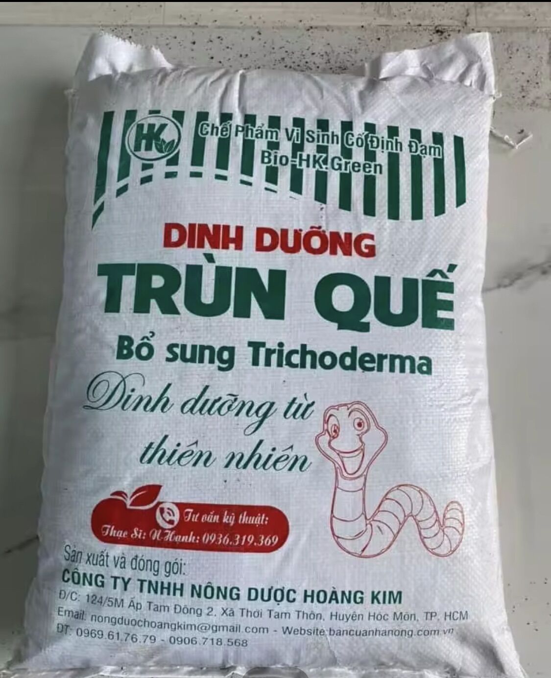 Phân Trùn Quế Nguyên Chất (bao 10kg ) Dạng Bột