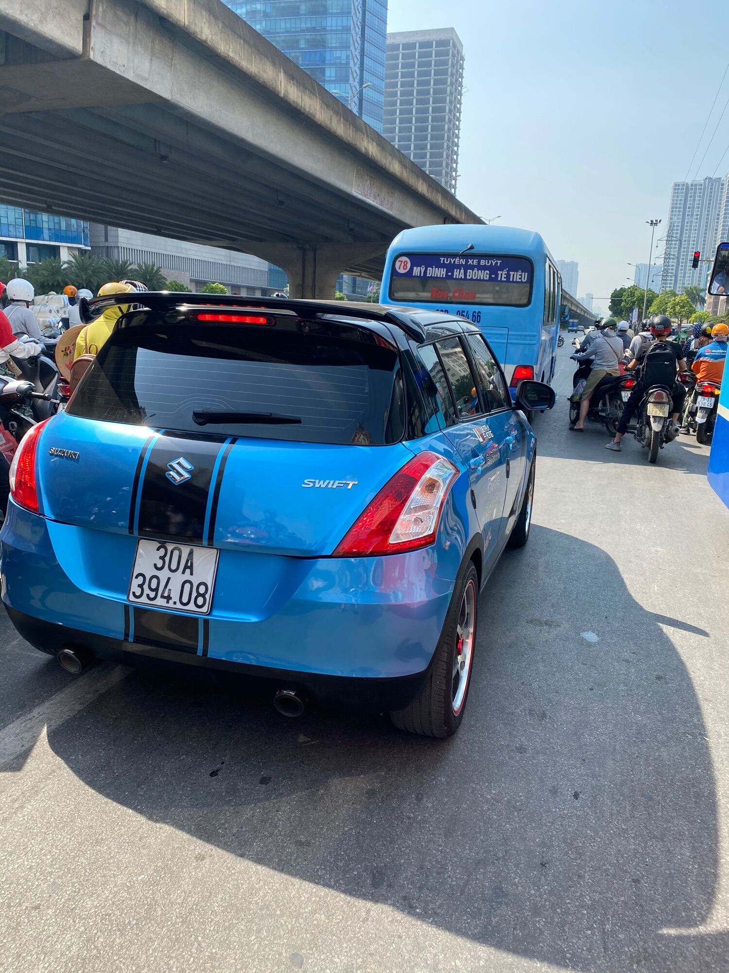 Đuôi gió thể thao dòng xe moning, spark, i10...