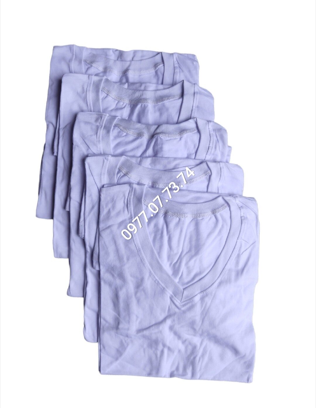 Combo 5 áo lót thun nam cổ tim