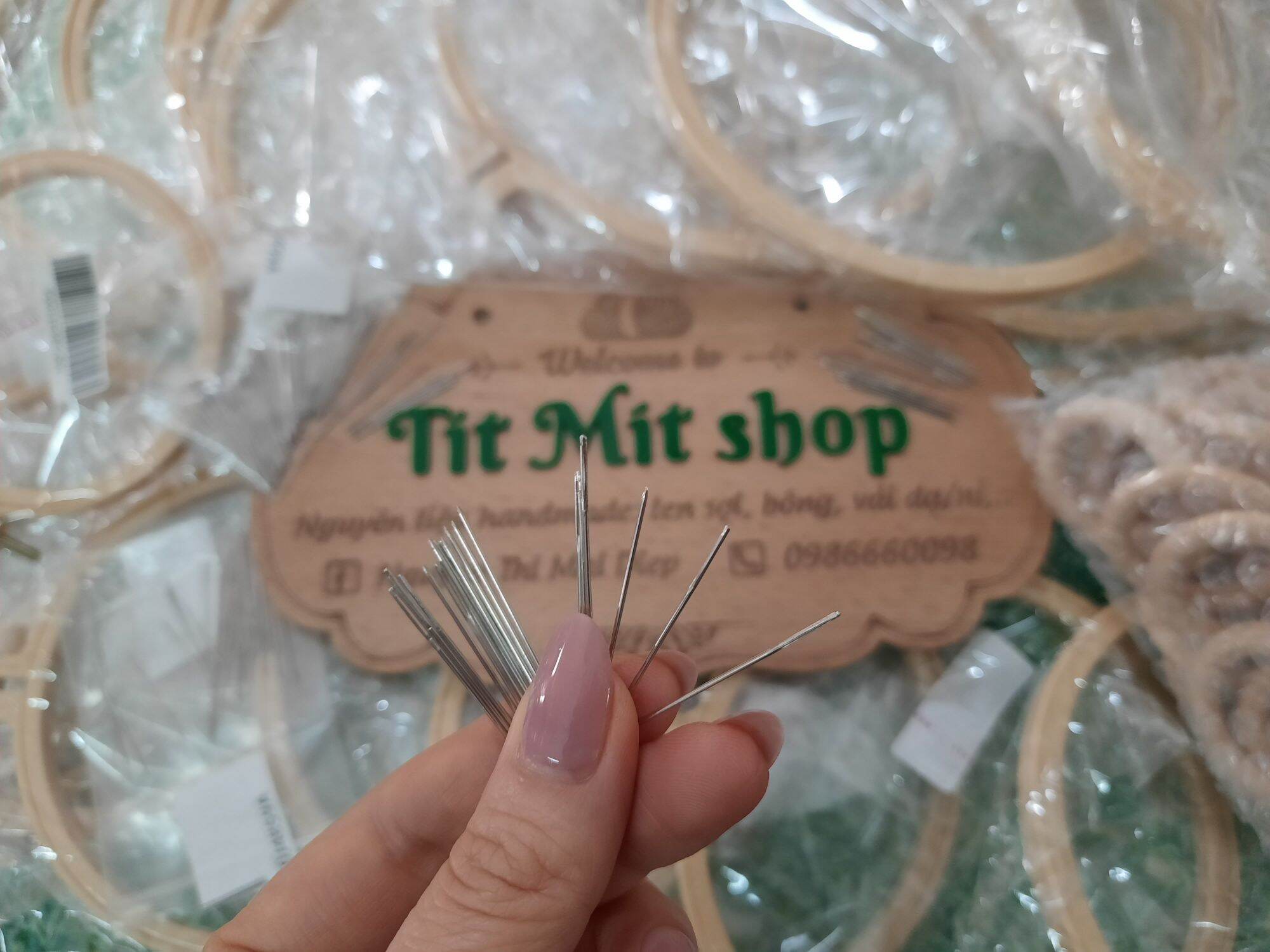 Set 10 kim thêu siêu tốc, kim khâu