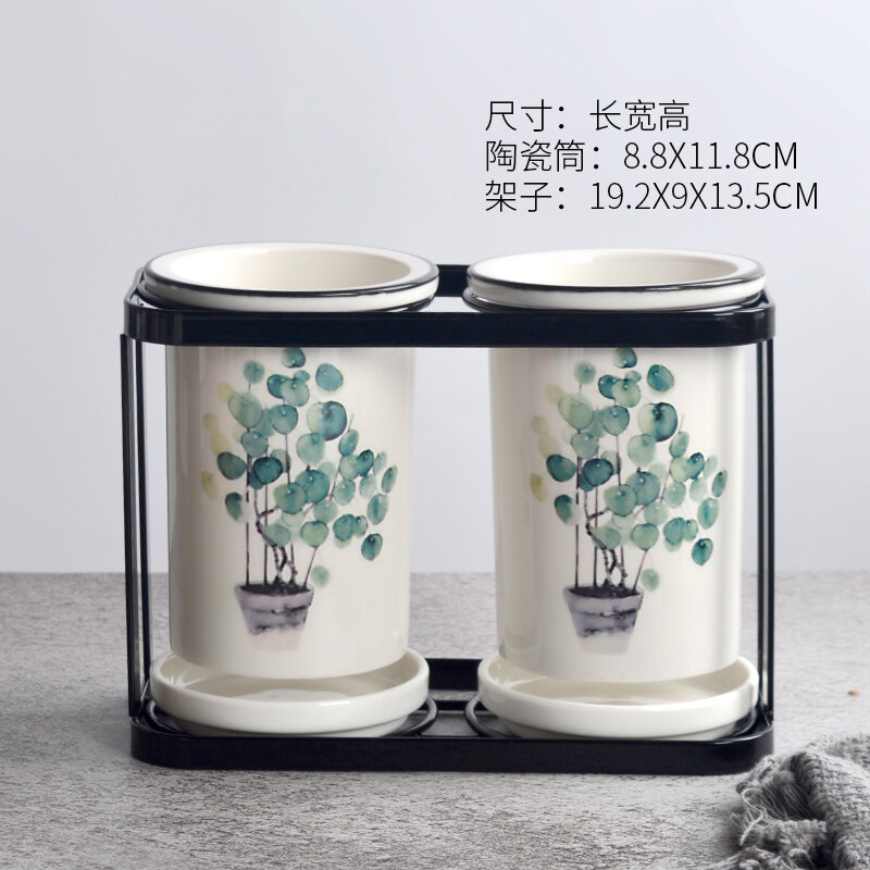 Ống đựng đũa ống đựng đũa đa năng gốm sứ giá đựng đồ gia dụng ống đựng bộ đồ ăn dễ vệ sinh giỏ đựng đũa