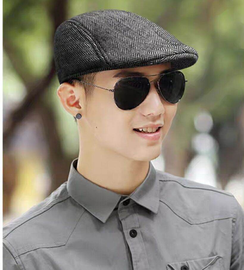 Nón bere nam nữ mũ beret nam nữ Woolen thời trang Hàn Quốc