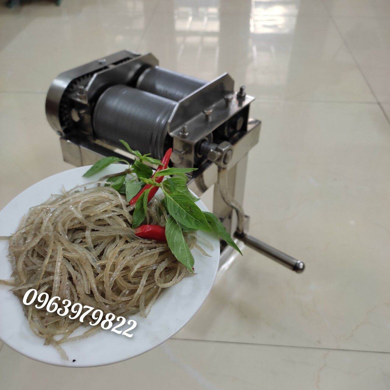 MÁY THÁI BÌ HEO BÌ LỢN INOX QUAY TAY