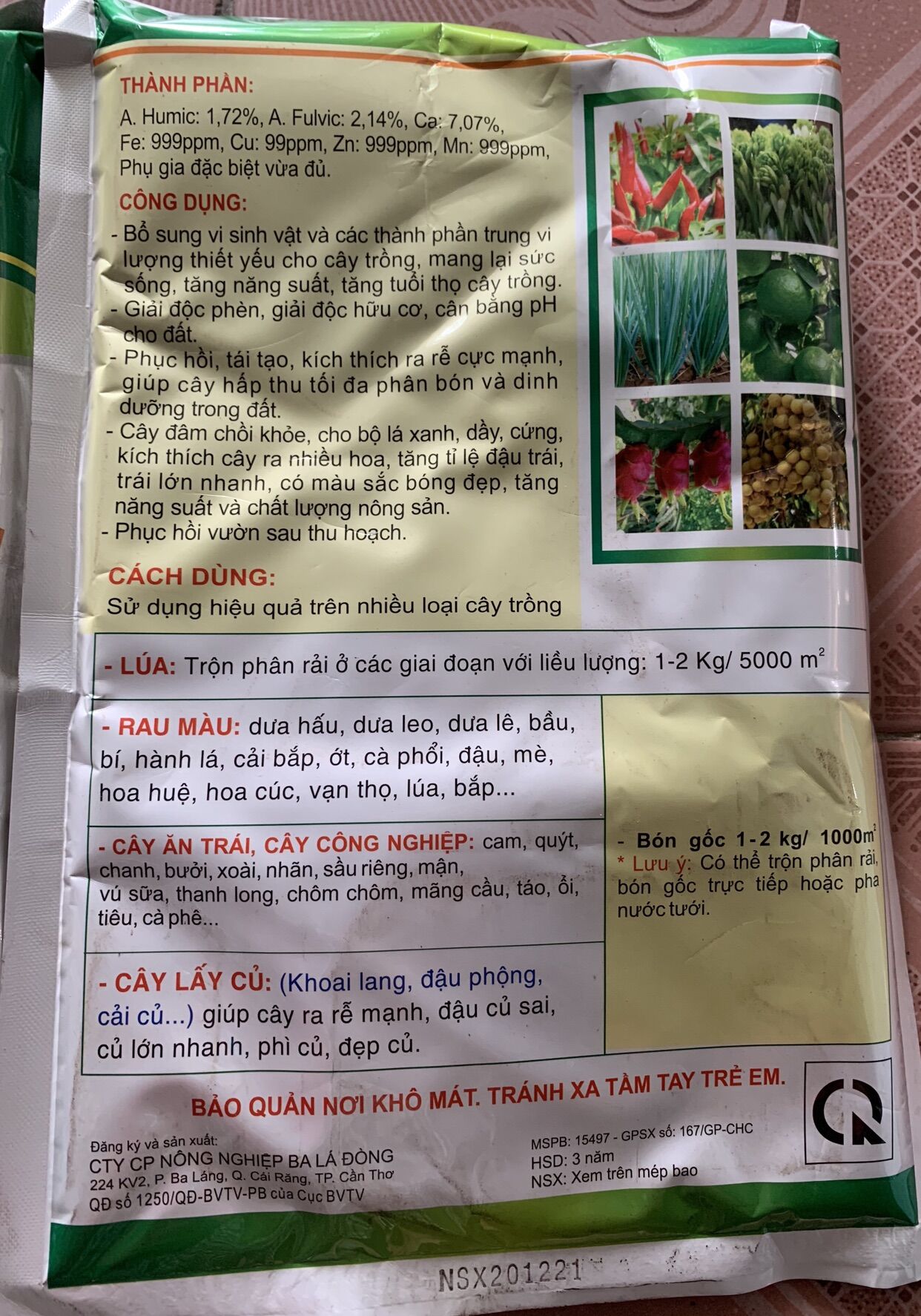 1kg super humic của An phát nông
