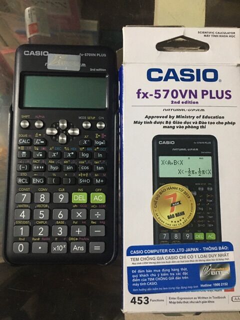 Máy tính Casio Fx 570VN plus New 2nd Edition-7 năm 1 đổi 1