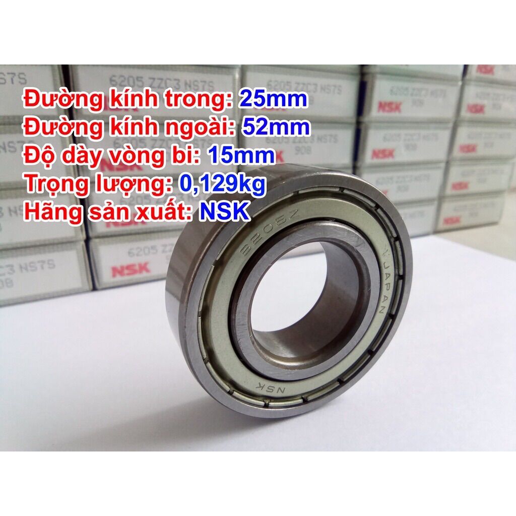 Vòng bi bạc đạn NSK 6205 japan