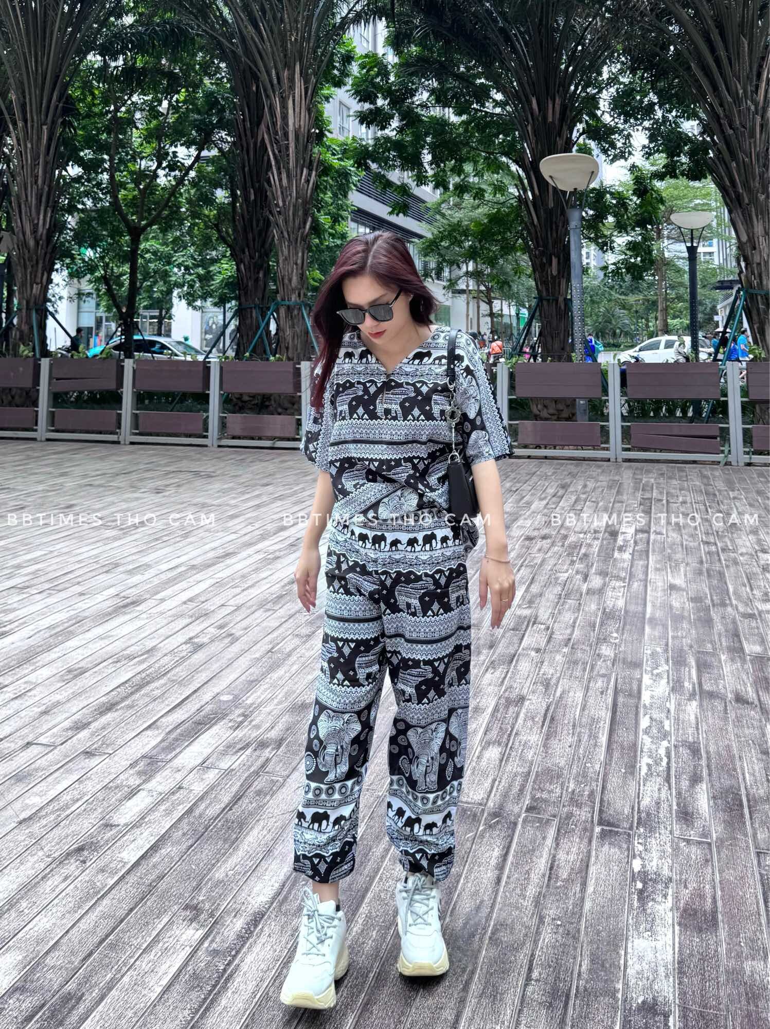 Bộ áo cộc quần ống bo