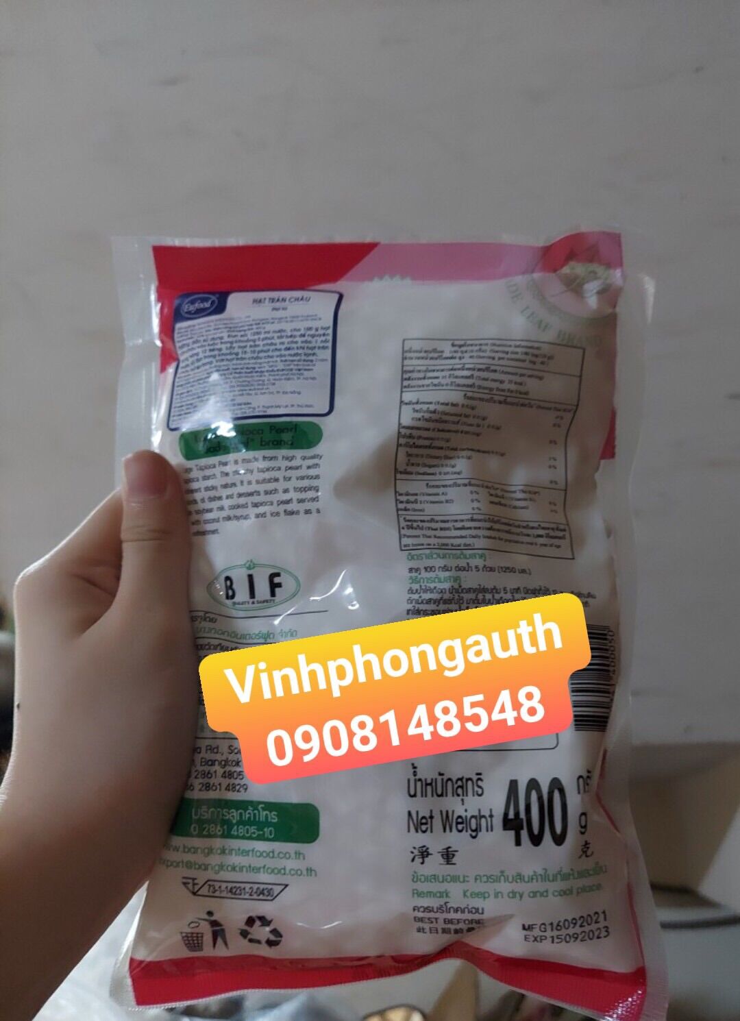 Tinh Bột Gạo Tẻ Thái Lan 400gr