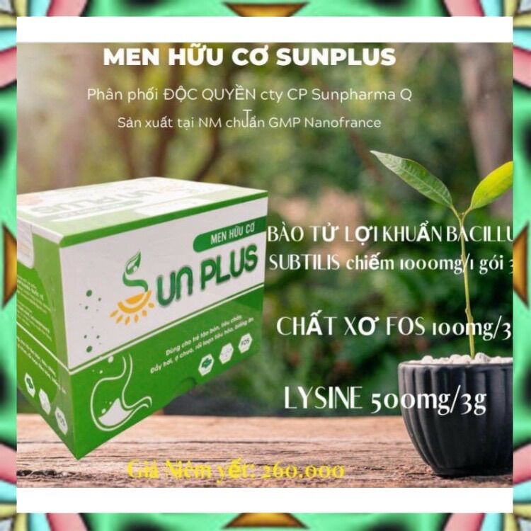Men Hữu Cơ Sunplus Chính Hãng 1 hộp