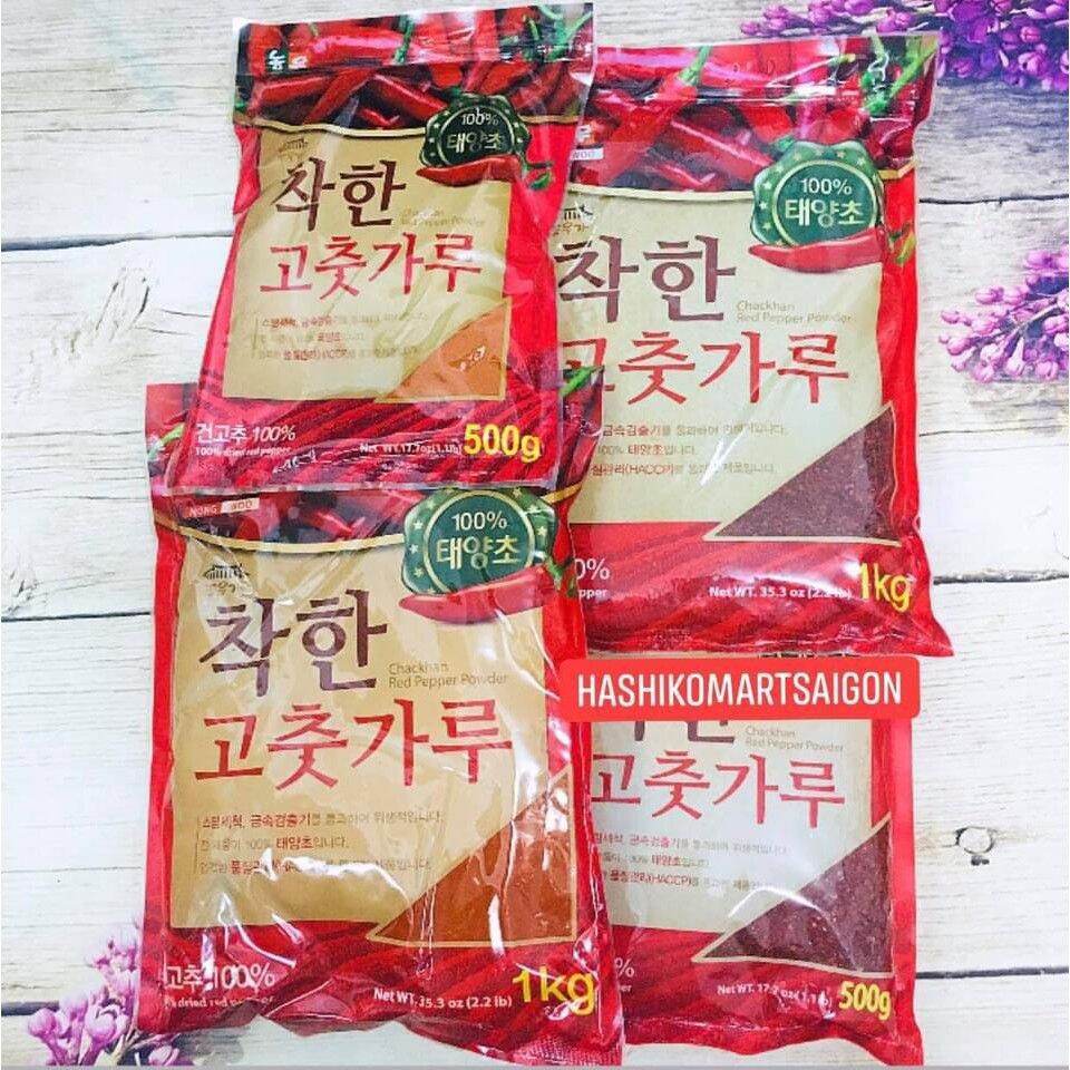 Ớt bột Hàn Quốc 1kg vảy mịn