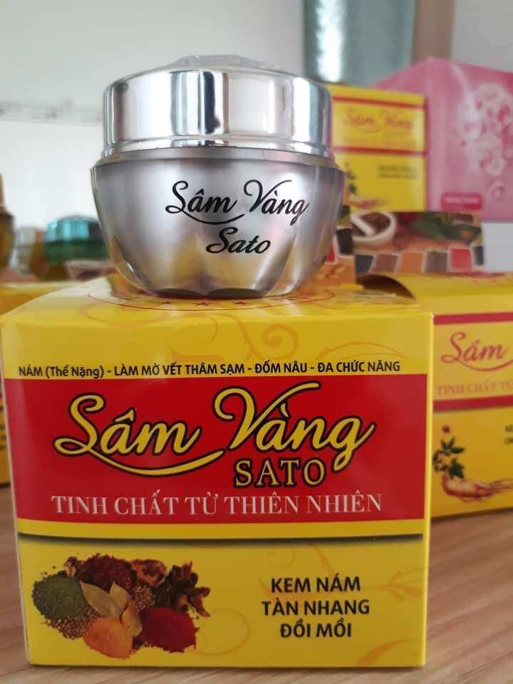 kem sâm vàng sato thảo dược Đông y 15gb