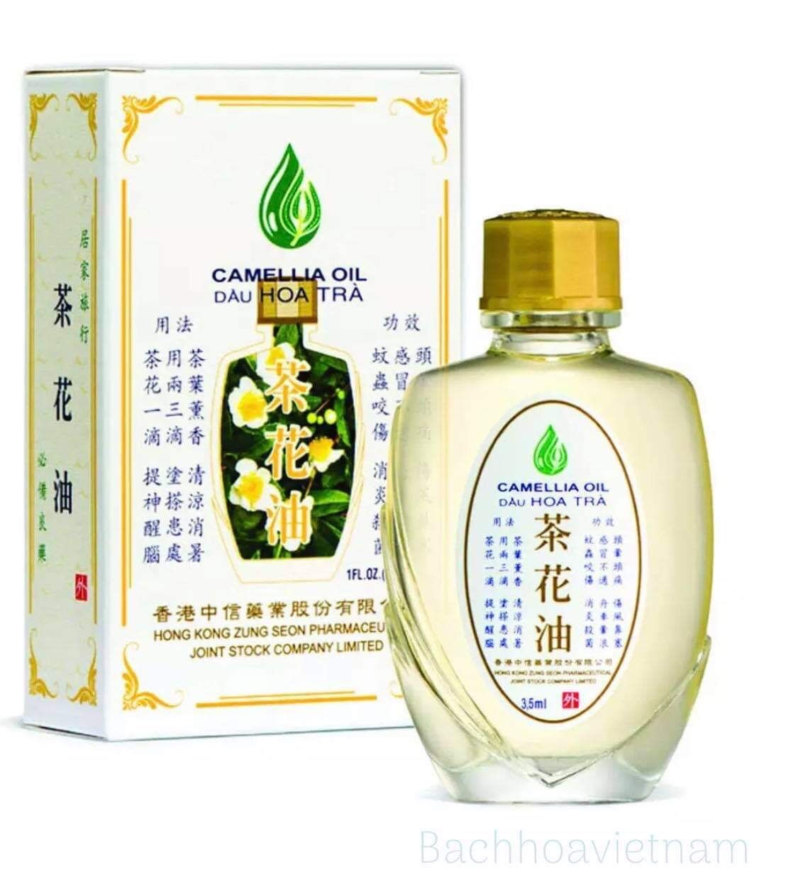Combo 02 chai Dầu hoa trà 3.5ml, Dầu gió mùi hoa trà, Dầu hoa trà, Camellia Oil, Dầu gió, Dầu gió gia truyền, Dầu gió xanh, Dầu gió Di Hào, Dầu gió Hồng Kông, Dầu xoa bóp, Dầu sức, Dầu bôi ngoài da, Dầu thoa