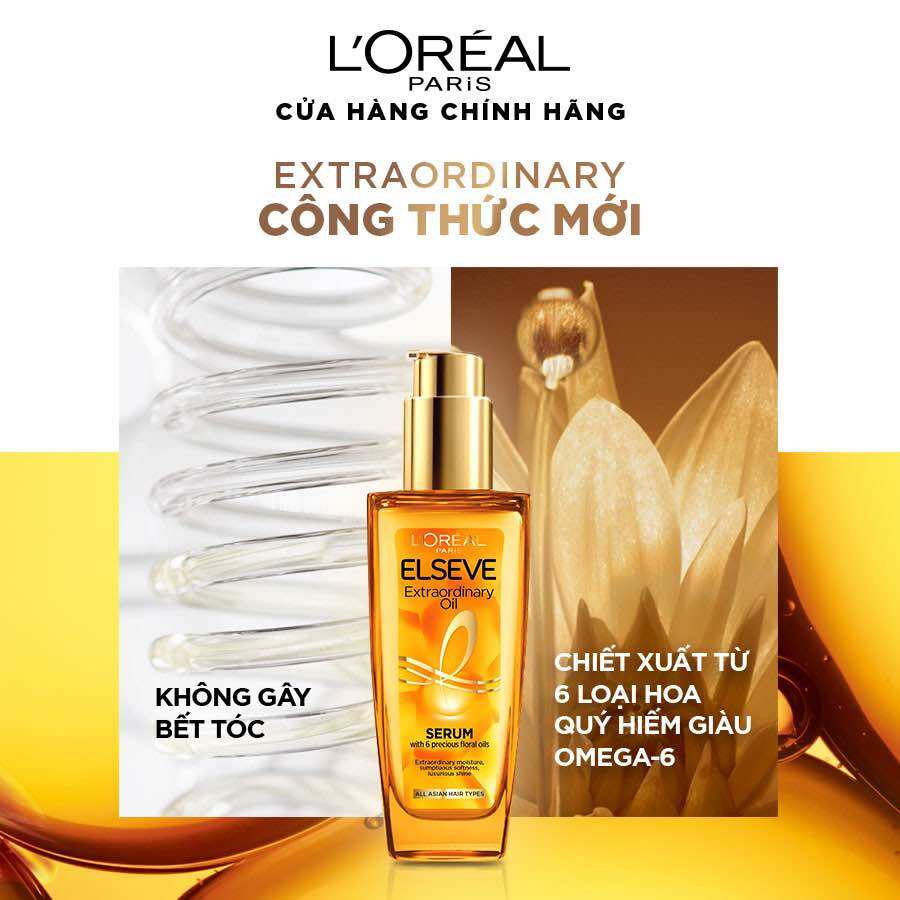 Dầu dưỡng tóc L'Oreal Paris Elseve Extraordinary Oil