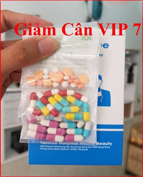 Giảm cân yanhee vip7 (liệu trình 1 tuần giảm 2-4kg)