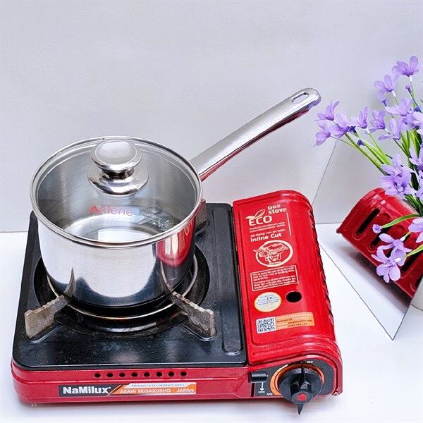 quánh inox 3 lớp đáy 16cm ( quà từ sữa)