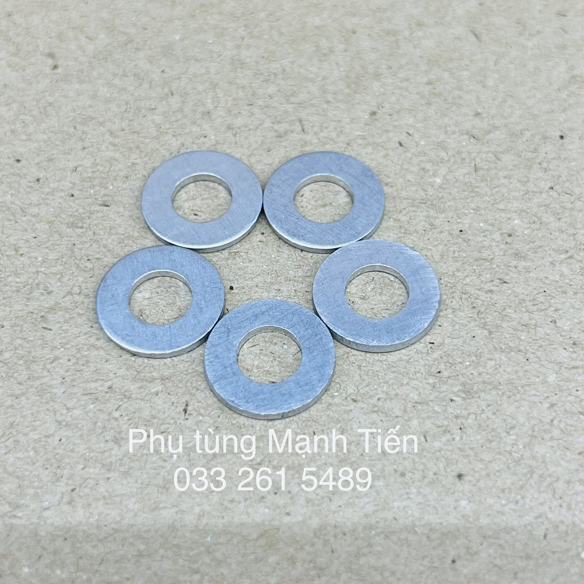 Bộ 5 long đền nhôm 6 li (XB9.10)