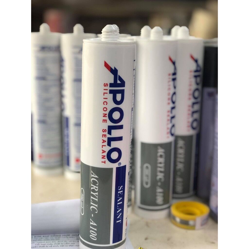 Keo silicon apolo a100 trắng sữa