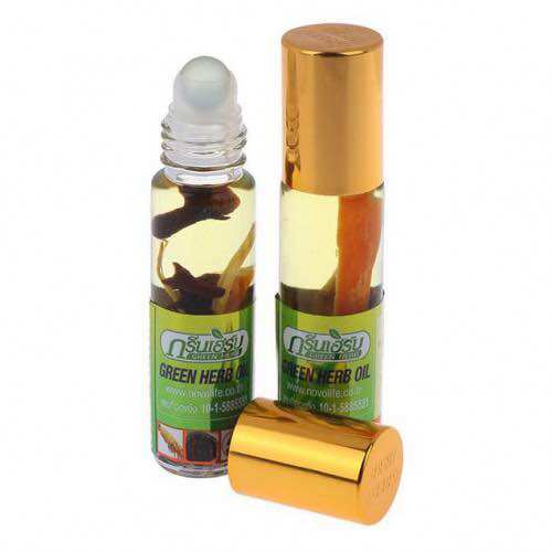 Chai lăn tinh dầu nhân sâm Thái Lan Green Herb Oil