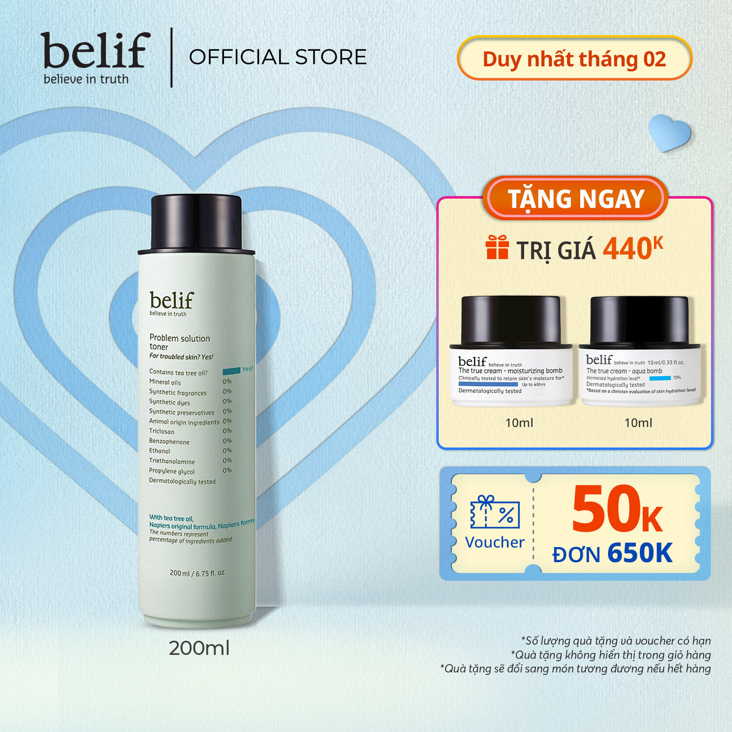 [belif Official] Nước cân bằng ngừa mụn Belif Problem Solution Toner 200 ml