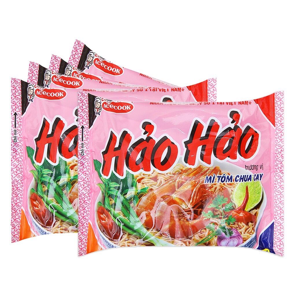 COMBO 3 GÓI MÌ TÔM CHUA CAY HẢO HẢO