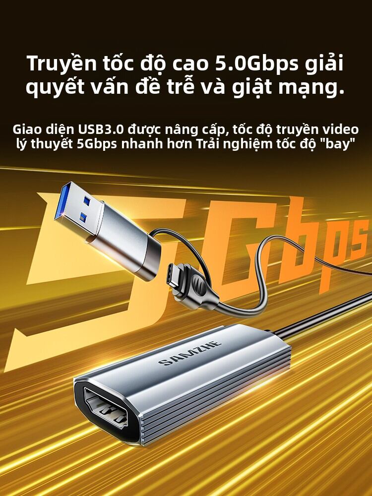 Samzhe | 4K Live Streaming HDMI Capture Card USB3.0 Giá 483,000 Đồng*Miễn phí vận chuyển