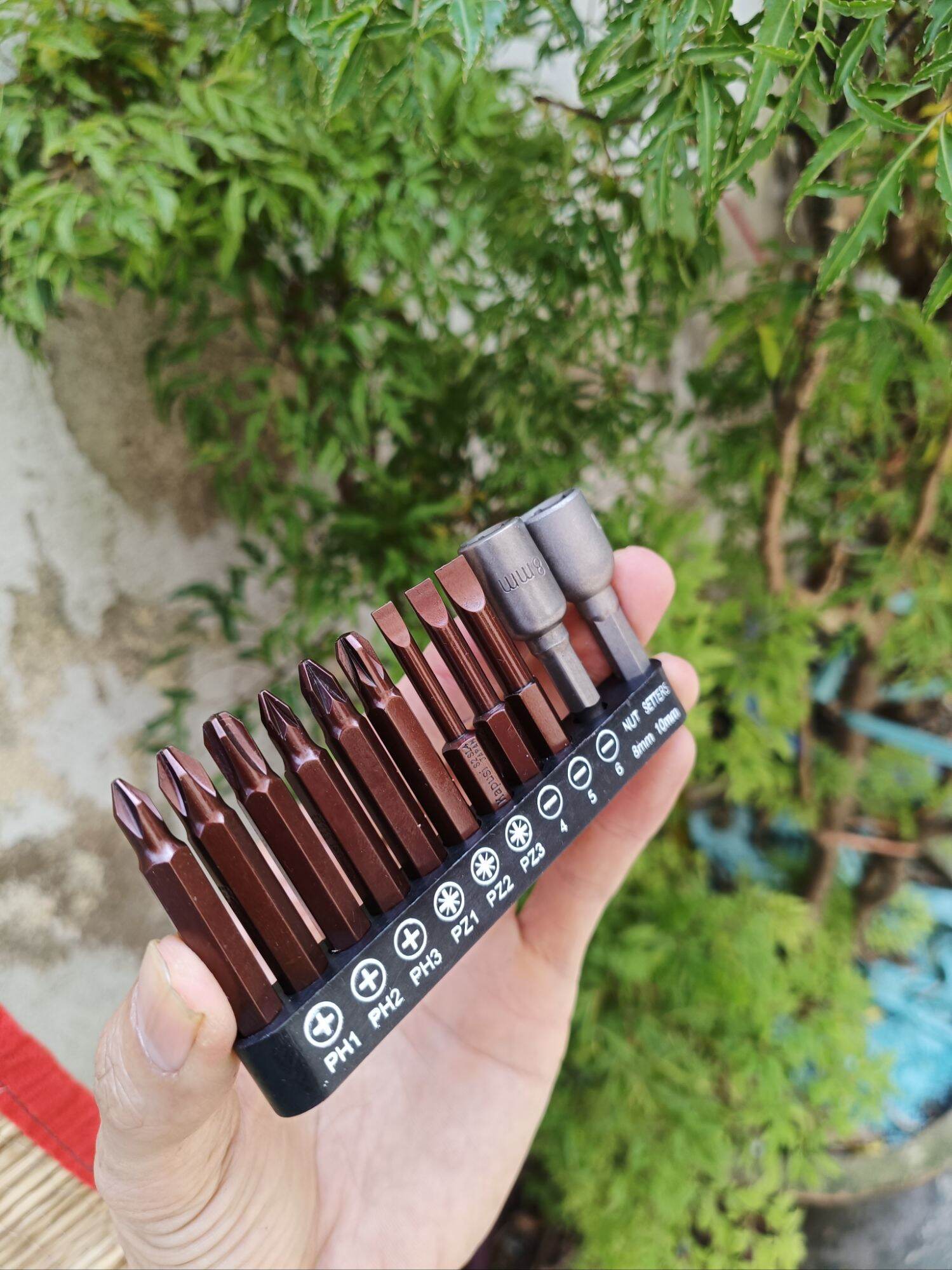 bộ 9 đầu bắn vít + 2 đầu bắn tôm kapusi