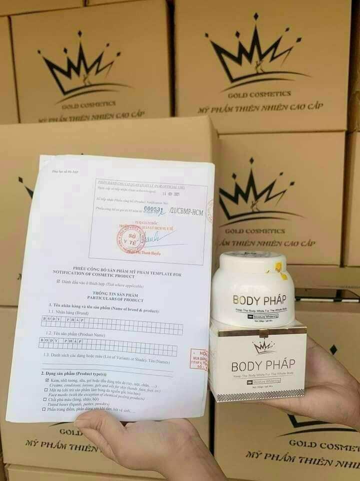 Kem body pháp trắng da tặng kích trắng