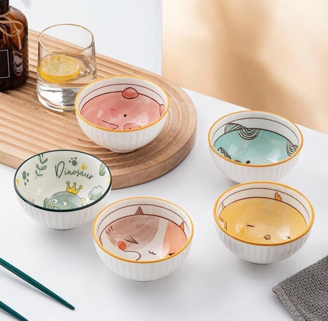 Bộ 6 bát ăn cơm thổ Cẩm- bộ bát thổ Cẩm