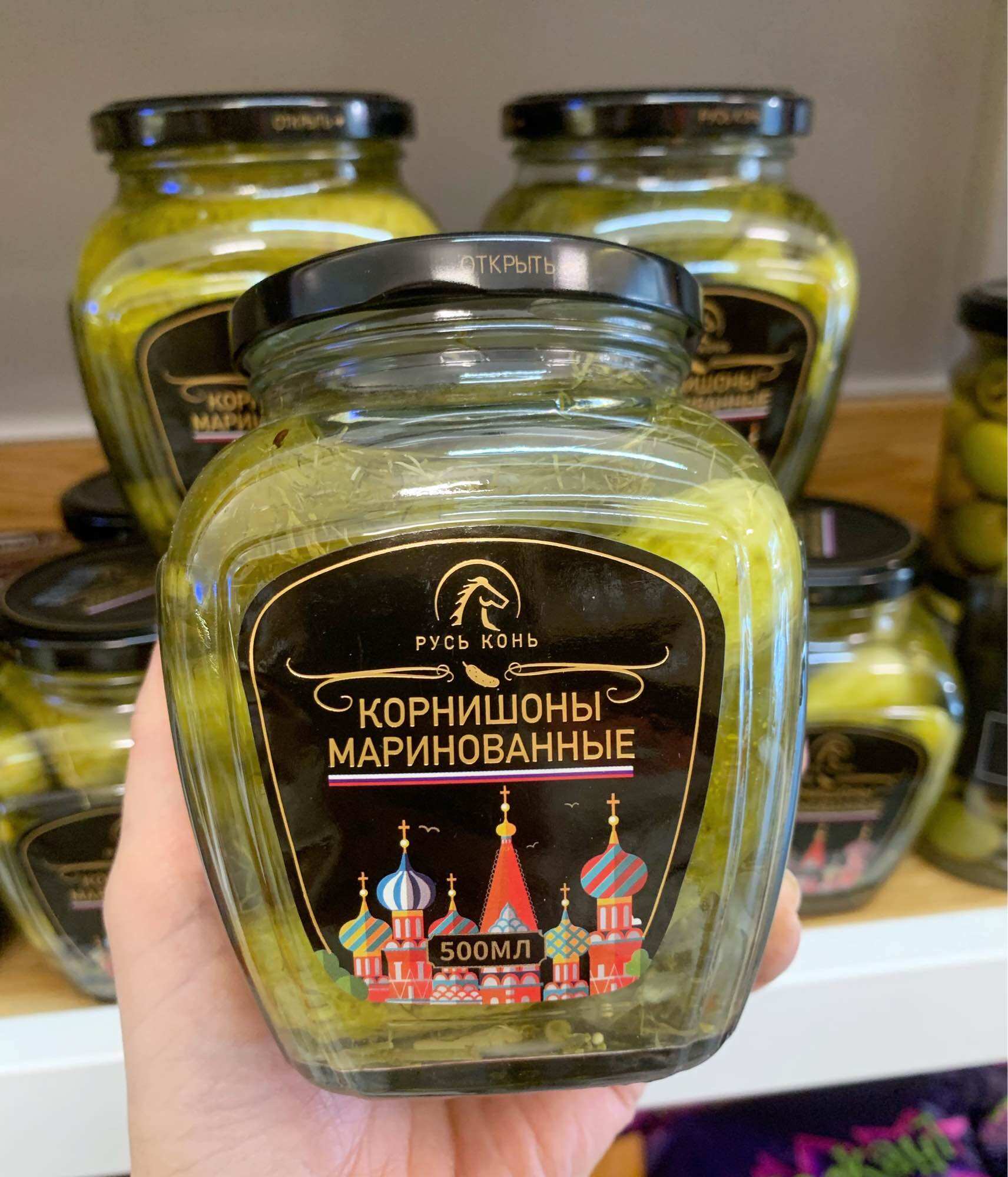 Russian salt cucumber/500g (sent at random)