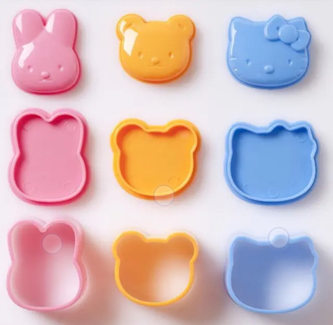 Khuôn cơm Bento cho bé bộ 3 chiếc