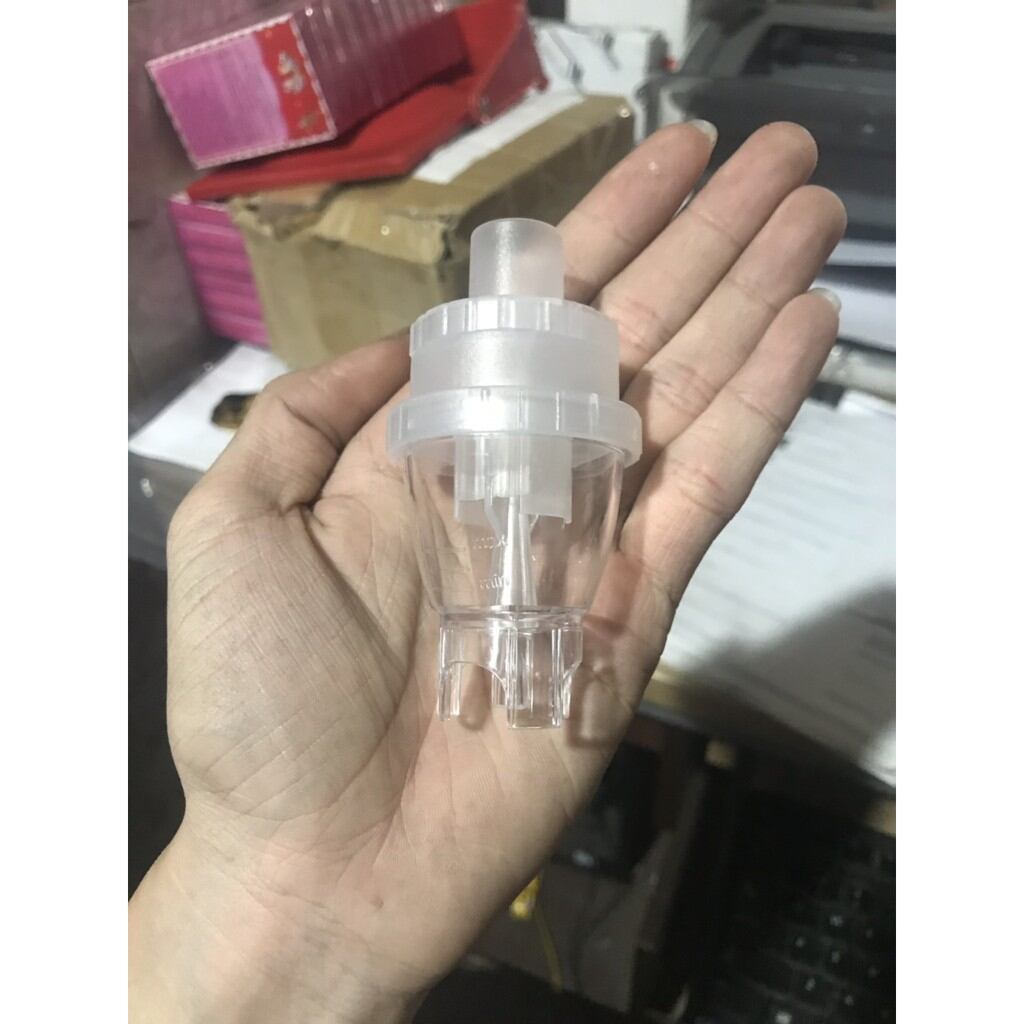 Cốc đựng thuốc có điều chỉnh lượng khí xài các loại máy xông khí dung