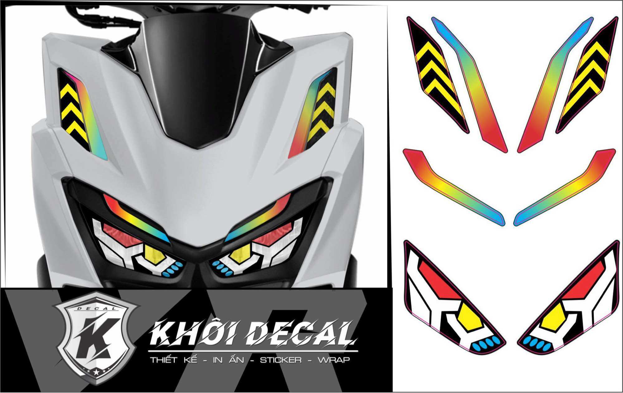 Decal dán đèn Demi Vario 160