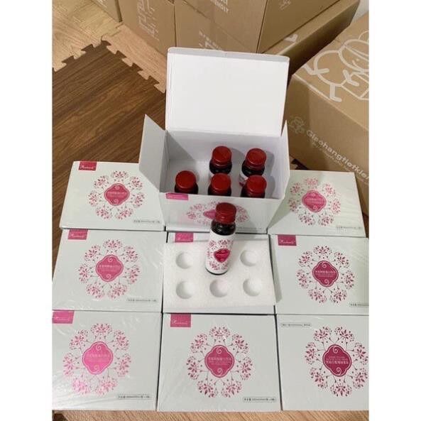 Siro trắng da collagen rose beauty