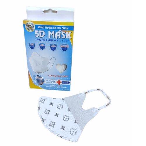 Khẩu trang 5D mask DUY QUÂN ( hộp 10 chiếc )