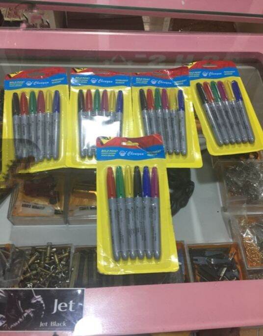 Bút vẽ lên da lâu phai ( hộp 6 bút)