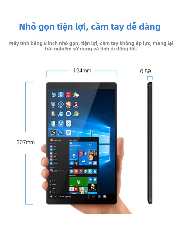 IDEA-CASE | Máy Tính Bảng 2 Trong 1 H6 Windows 8 Inch Mini Mỏng Nhẹ