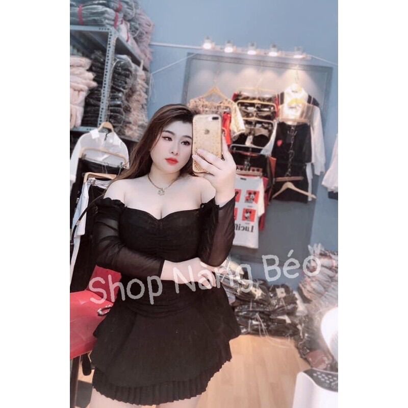 (SHOP TÁO ĐỎ BIGSIZE 50kg đến 90kg) áo kiểu tay dài bigsize