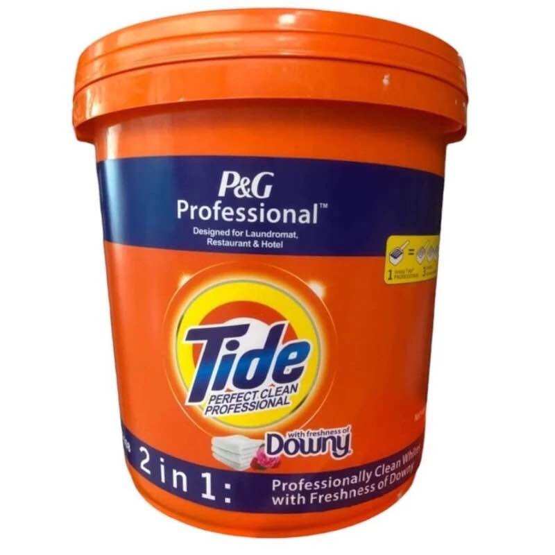 Xô 9Kg Bột Giặt Tide Hương Downy Giặt Sạch Trắng Sáng Date 2027