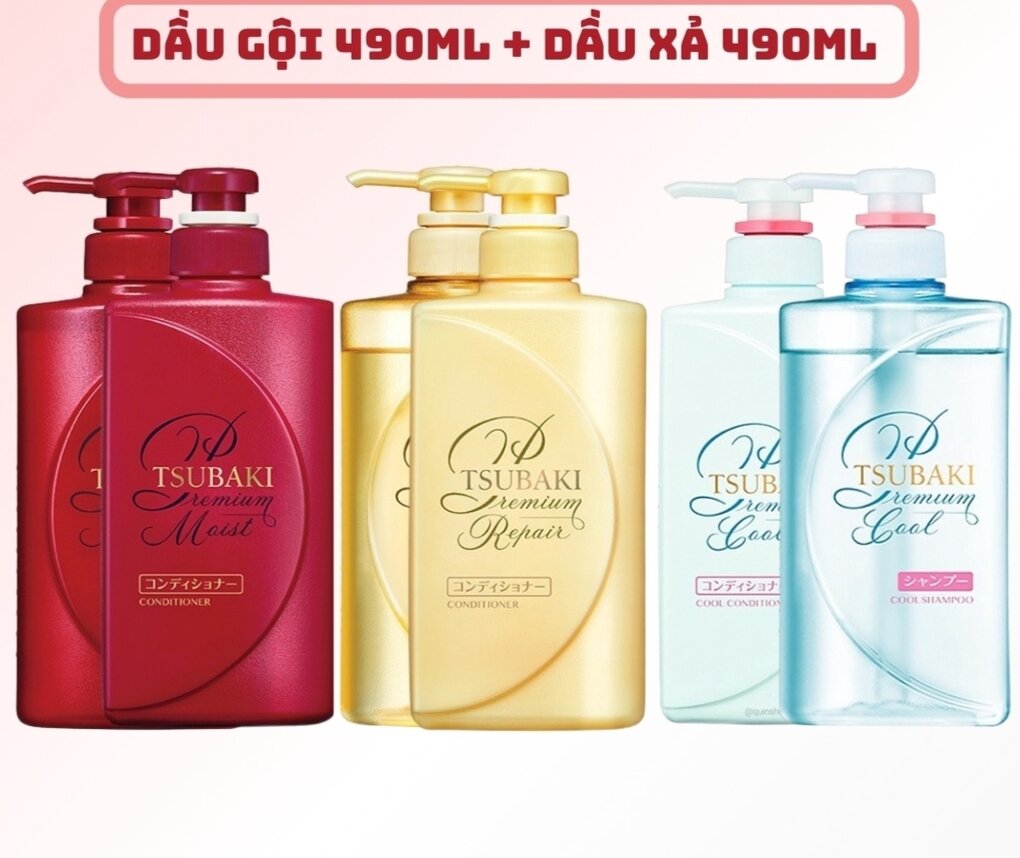 Bộ đôi gội xã Tsubaki 490ml