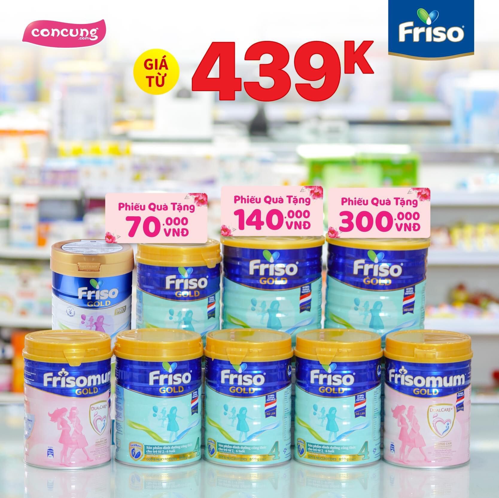 Sữa Friso Gold số 4 1400g 2-6 tuổi