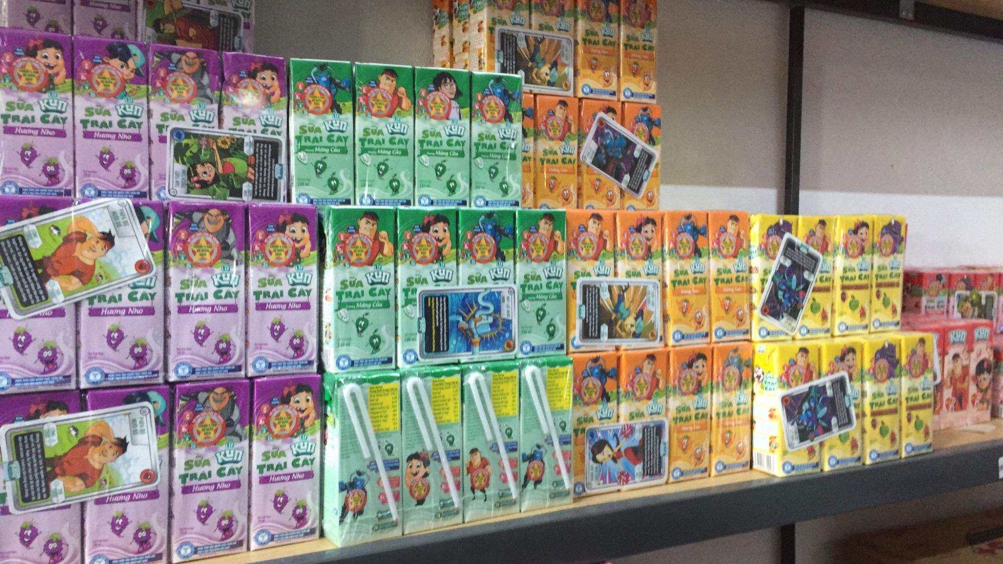 Sữa Kun trái cây 180ml mix vị (48  hộp)