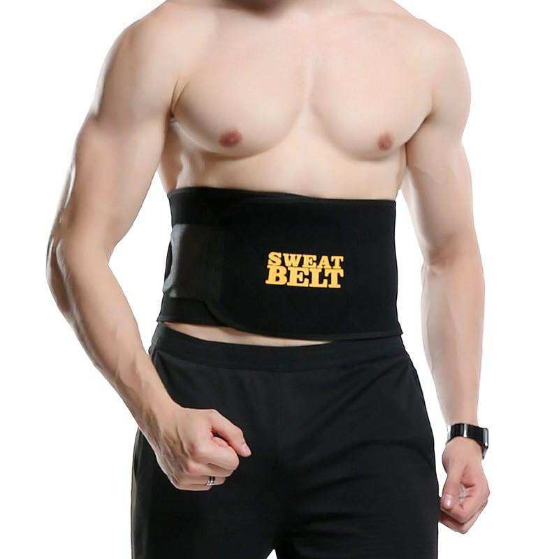 SWEAT BELT Đai Nịt Eo Thon Gọn Tập Thể Dục Mồ Hôi Thông Dụng Cho Nam Nữ Sweat Belt Đai Nịt Bụng Định Hình Dáng Đẹp Màu Đen