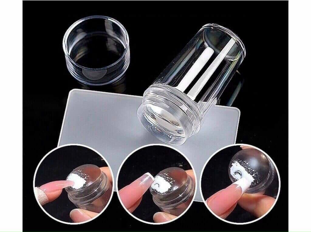 Con dấu silicon in móng tay trong suốt